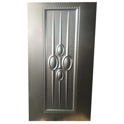 China OUYA Modern Security Front Galvanized Steel Embossed Metal Door Skins for sale