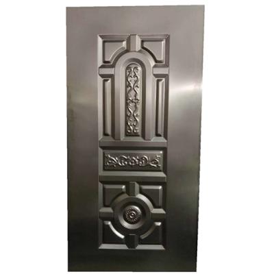 China OUYA Modern Exterior Stamped Steel Embossed Flush Door Panels for sale