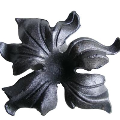 China All Wrought Iron Products Cast Decorative Wrought Iron Steel Flowers for sale