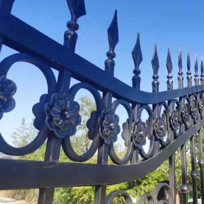 China Modern Ornamental Garden Gate OUYA House Garden Wrought Iron Gate For Sale for sale