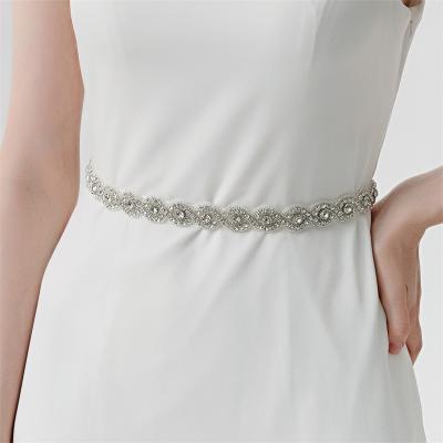 China Bridal Wedding Dress Sash Rhinestones Jewelry Accessories Sash Crystal Waist Belt for sale