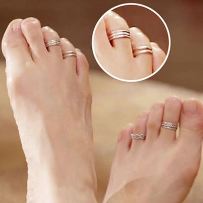 China Wholesale FASHIONABLE Hot Sale 12 Designs 1 Size Fit All Toe Rings Summer Beach Toe Rings For Woman for sale