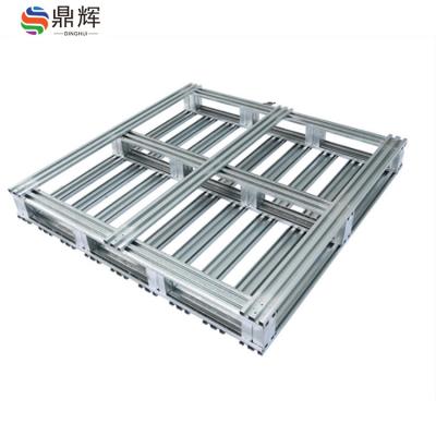 China Industrial Storage Bilateral Steel Pallet Factory Forklift Cold Storage Galvanized Steel Pallet Warehouse Rack Pallet 2000kg-4000kg for sale