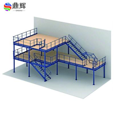 China Storage Metal Loft Steel Racking Mezzanine Heavy Duty Adjustable Platform for sale