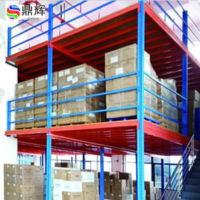 China Free Design Attic Drawing Platform Easily Installed Attic Shelves For Industrial Warehouse Storage Mezzanine DH-0010 for sale