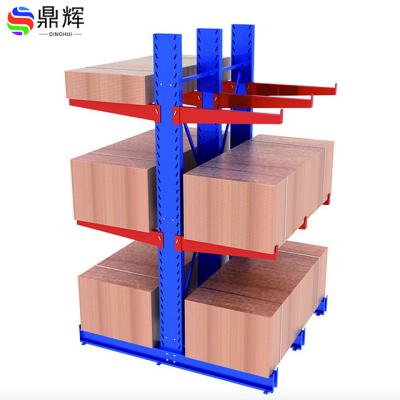 China Corrosion Protection Steel Pipe Warehouse Shelf Cold Rolled Steel Heavy Cantilever Shelf for sale