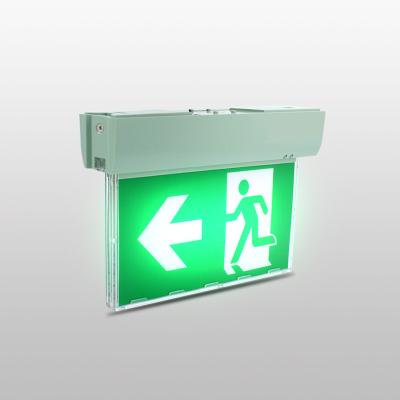 China Emergency Exit CE CB ENEC AC220-240V Light Led Sign Light European Market Running Man Lighting Rechargeable Battery Emergency Exit Box for sale