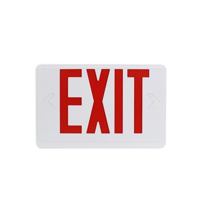 China 90 Minutes Battery Life Removable Export Silver Exit Sign Led Light Exit Sign for sale