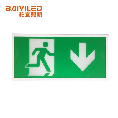 China Wall Mounted Rechargeable Emergency Exit UK Market Hot Sale LED Lamp Emergency Exit Light for sale