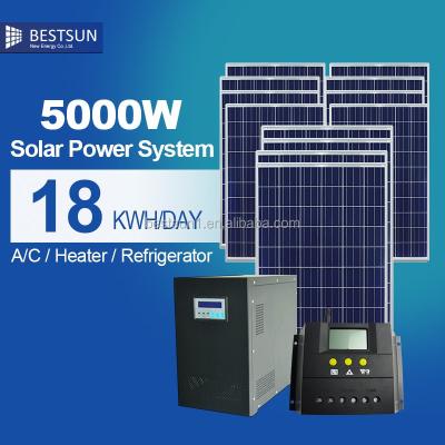 China 5000W Poly Solar Panel Home Kits 250W Solar Power Supply For Home Appliances Solar Powered Products for sale