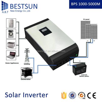 China Home BESTSUN 1KVA 2KVA 3 KVA 4KVA 5KVA MPPT Solar Power System Controller Hybrid Solar Inverter for sale