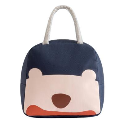 China Modern Wholesale Design Cartoon Simplicity Oxford Cloth Insulated Aluminum Foil Tote Cooler Lunch Bag For School Kids for sale