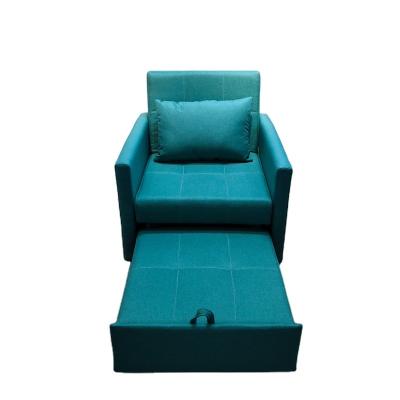 China Cheap Price Green Color Living Room Sofa Bed Single Seat Sleep Sofa Bed (Other) Adjustable Sofa Bed for sale