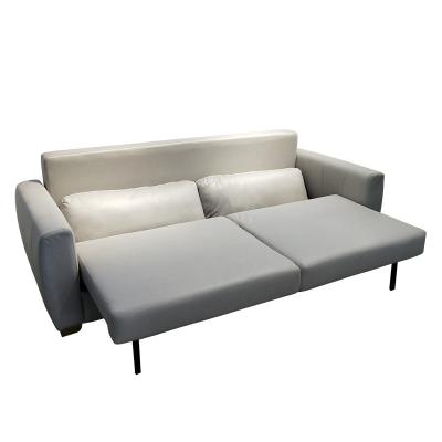 China Living Room Furniture Convertible Sofa Bed (The Other) Modern Adjustable Portable Leather Sofa Bed for sale