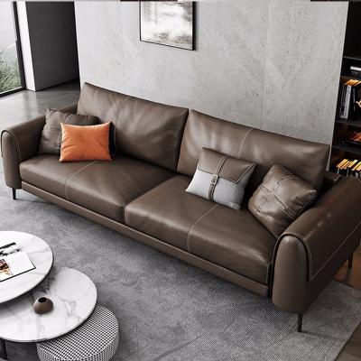 China Slender Metal Sofa Foot Multiple Color Optional Convertible Commercial Interior Office Leather Sofa Bed Futon Sofa Set for sale