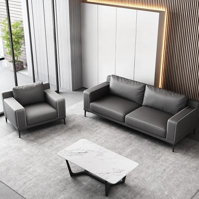 China Modular Leather Reception Sofa Sets Contemporary Home Office Furniture Sofa Office Waiting Room Sofa for sale