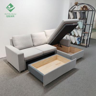 China Removable Living Room Canvas Popular Home Furniture Fabric Patio Cover L Shaped Couch With Metal Leg for sale