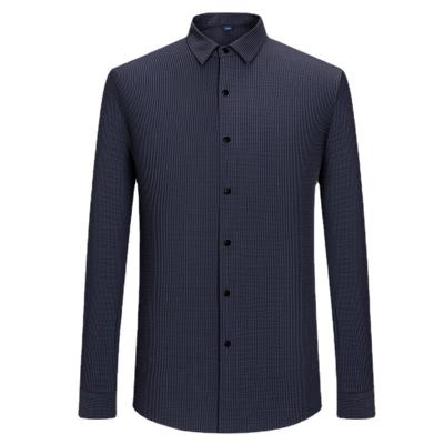 China Anti-Wrinkle New Arrive Brushed Mens Shirts Stripes For AW Casual Series Long Sleeve Custom 100% Cotton for sale