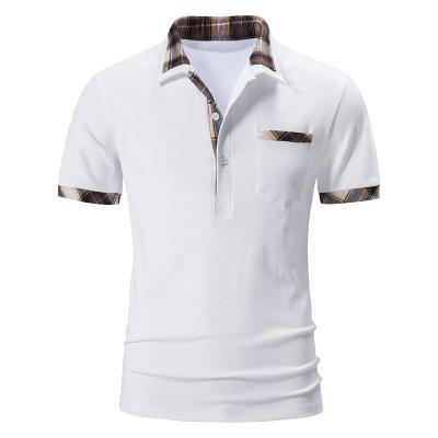 China Anti-wrinkle Fashion Custom Design White Underwear Mens Style Shirt Short Sleeve Branded Polo Shirt For Men for sale