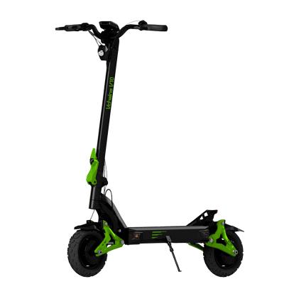 China v10 unisex vchains fixed handle foldable electric scooter off-road tire green OEM ODM 600W 1000W 52V 23Ah for sale