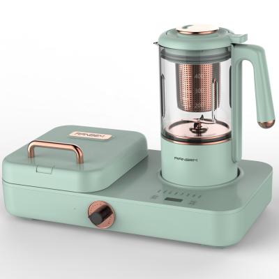 China Household OEM Multi Functional Electric 3 In 1 Breakfast Makers With Toaster Kettle And Blender Squeezer for sale