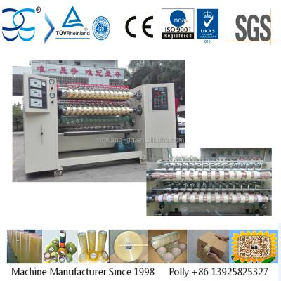 China CLOTHING Super Clear Tape Slit Machine Adhesive Tape Slitting Machine for sale