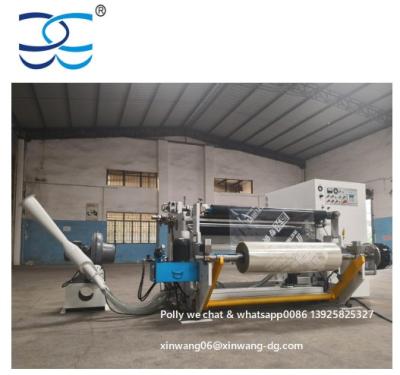 China Building material stores jumbo roll non woven fabric slitting rewinder machine for sale