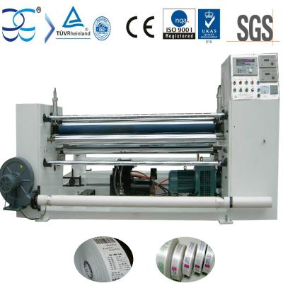 China machinery & Hot Material Sealing Edge Blade Slitting Rewinder Machine For Woven Fabric And Ribbon for sale