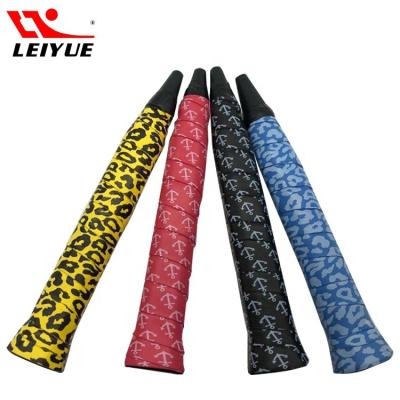 China Leopard Print Breathable Overgrip Soft Handfeeling Badminton Grip Tape for sale