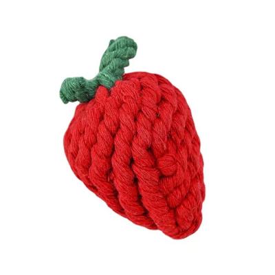 China Viable Cotton Rope Dog Toys Bite Teeth Dog Chew Heavy Duty Cleaning Toy for sale