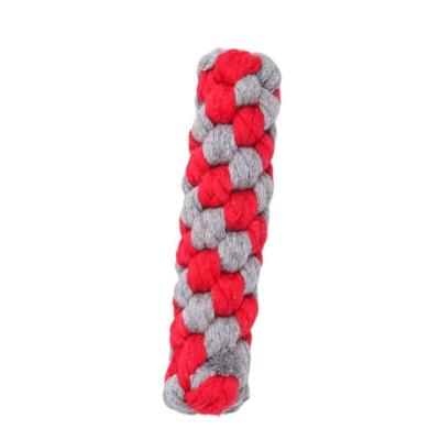 China Sustainable Wholesale Pet Supplies Cotton Dog Toys Durable Braided Rope Chew Dog Toy for sale