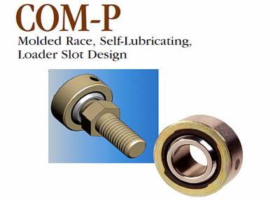 China COM - P Spherical Ball Bearing Molded Race Self Lubricating Loader Slot Design for sale