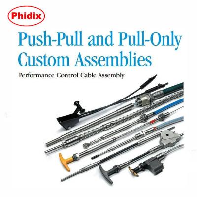 China Push-Pull And Pull-Only Custom Assemblies Performance Control Cable Assembly for sale