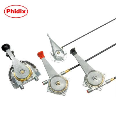 China Compact Hand Throttle Control Head | 5:1 Mechanical Advantage | Adjustable Stop Plates & Cable Entry | OEM-Compatible for sale