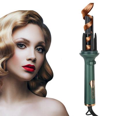 China 2022 Custom Gold Hair Curler LCD Display Curling Iron Roller Fashion Automatic Digital Ceramic Fast Heating Women Hair Curls Magic Wand for sale