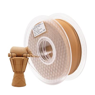 China PLA 3d filament 1.75mm wood printer 1kg/spool Pla ABS metal 3d printer filament wholesale FLEXIBLE WOODEN 3d printer for sale