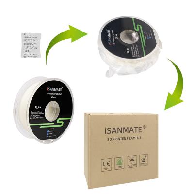 China 3D Printer Filament iSANMATE Pla Filament 1.75mm Bright Green 1kg Vacuum Packing Luminous 3d Printer Filament for sale