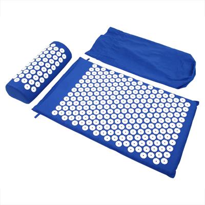 China 20-40 minutes per treatment to lie in AKU-SET01 02 Eco-friendly Acupressure mat and massage pillow set with acupuncture needle akkupressur mat maker for sale