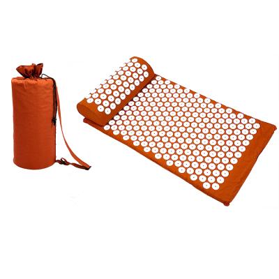 China 20-40 minutes per treatment to lie in eco-friendly Acupressure mat and pillow set Customized logo mat with acupuncture needle akkupressur matte for Relax for sale