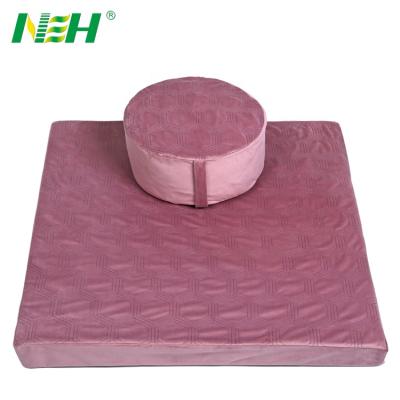 China Sustainable wholesale organic zafu meditation cushion and mat set cushions yoga meditation cushion for sale