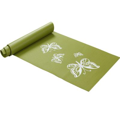 China Assets; Customized Single or Double Colors 4mm 5mm High Density 6mm High Density Matte Yoga Logo PVC Non-Toxic Yoga Mat Flower Eco Friendly for sale