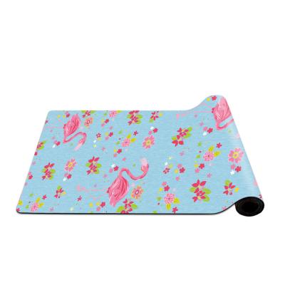 China Suede+natural rubber latest style natural suede rubber yoga mat with competitive price for sale