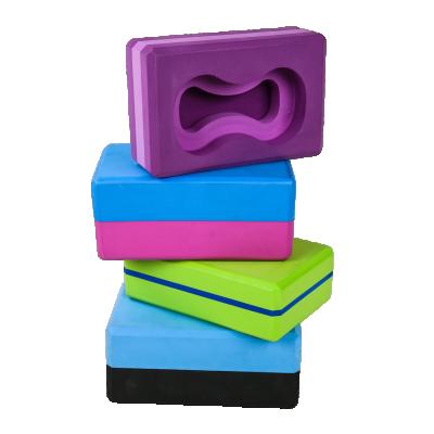 China Yoga Exercises Custom Printed EVA Foam High Density Beam Yoga Block for sale