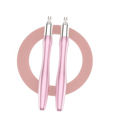 China Aluminum Steel Wire Self-lock Jump Ropes Adjustable Logo Jump Fitness Fat Home Gym Customized Portable Burning Handle Wholesale Gear Hot Sale for sale