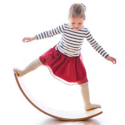 China Children Learning Toy Body Shaping New Design Self Balancing Hover Board Kids Toddler Open Learning Toy Body Shaping Curvy Wooden Seesaw Board Child Waist for sale