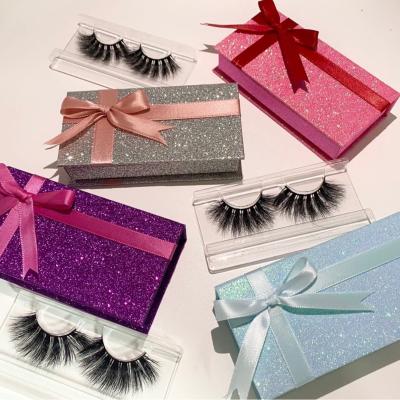 China Factory wholesale durable custom private label luxury empty eyelash paper packaging cases for 3d 5d eyleashes for sale