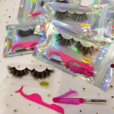 China Fashionable Lasting Beauty 2021 Finding Hand Made Other Mink Eyelash Lashes And Tools 25mm Set Free Shipping for sale