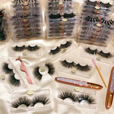 China New Style Delicate Lashes Wholesale Silk Lashes 8mm 12mm 15mm Length Faux Mink Lashes With Box 3d Faux Mink Eyelashes for sale