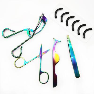 China Eyelashes+lower Eyelashes Eyelash Curlers Applicators Brow Tweezers Makeup Tool Kit for sale