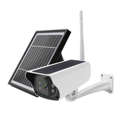 China PAN-TILT 1080P CCTV IP Camera Night Vision P2P Remote View Waterproof Solar 4G Camera with Solar Panel for sale